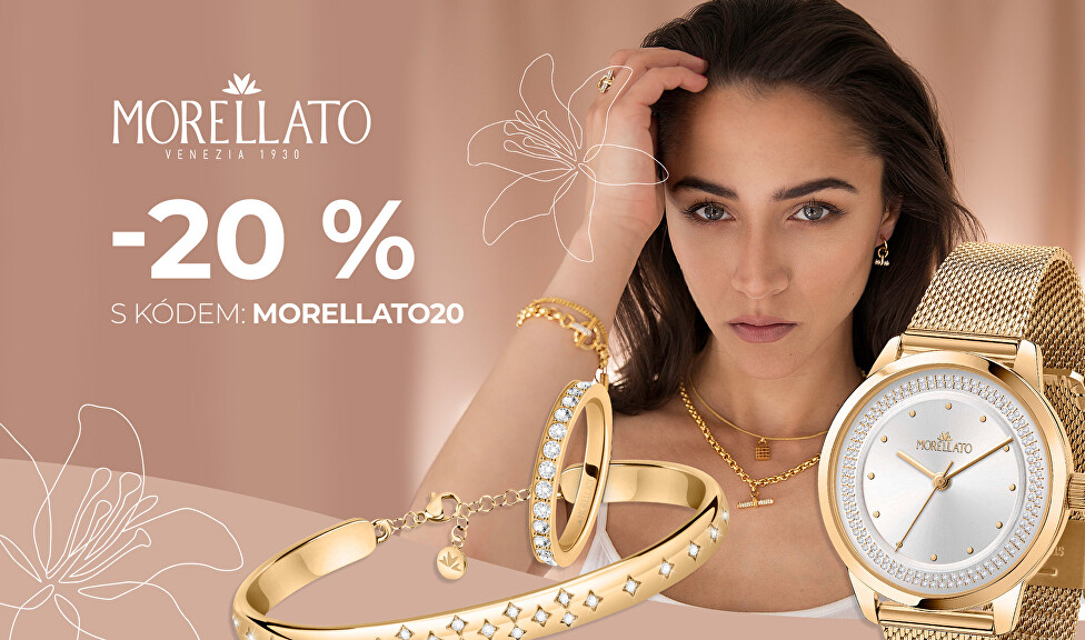 Šperky a hodinky Morellato se slevou 20 %