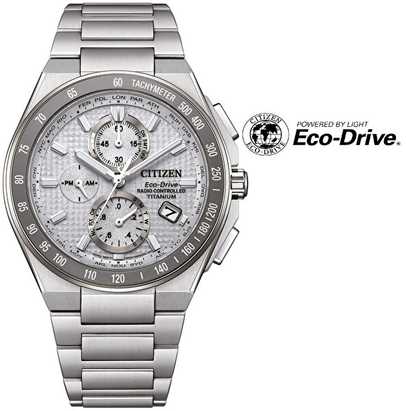 Citizen Citizen Sports Eco-Drive Radio Controlled Super Titanium AT8391-52H