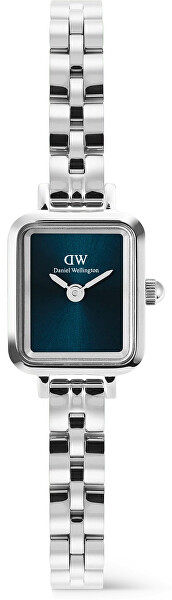 Daniel Wellington Daniel Wellington Quadro Mini 15.4x18.2 Arch 3-Link Arctic Sunray Silver DW00100846