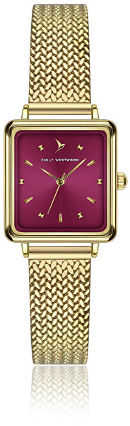 Emily Westwood Burgundy Gold Mesh EKM-5914GQ