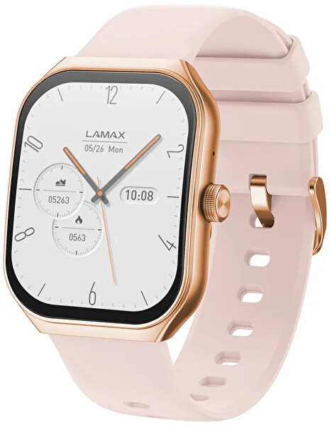 LAMAX Set cadou Flow AMOLED Rose Gold 8596687004605 + curea de rezervă