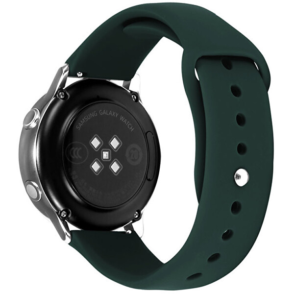 4wrist Silikonový řemínek pro Samsung Galaxy Watch - Dark Green 20 mm