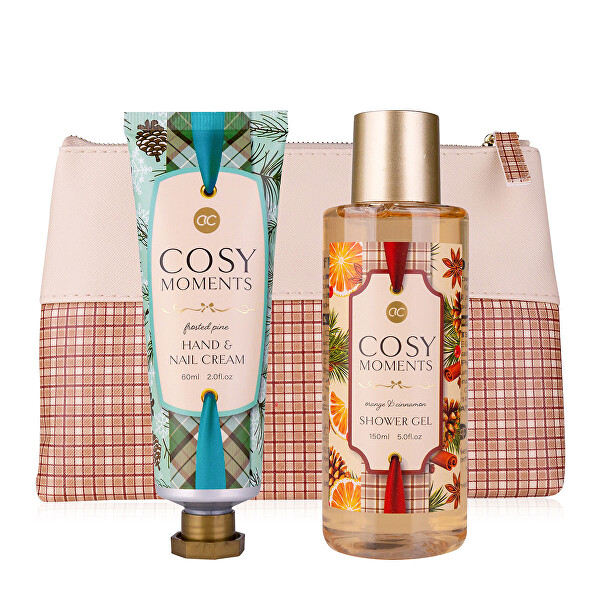 Accentra Set cadou pentru îngrijirea corpului cu geantă cosmetică Cosy Moments