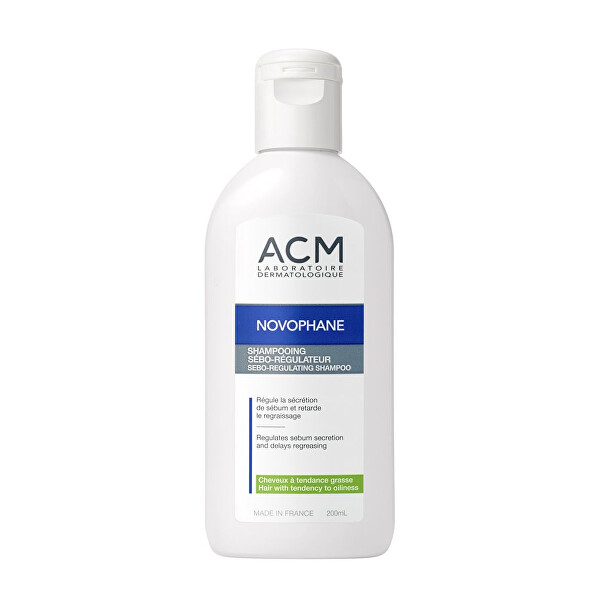 ACM Șampon pentru reglarea sebumului Novophane (Sebo-Regulating Shampoo) 200 ml