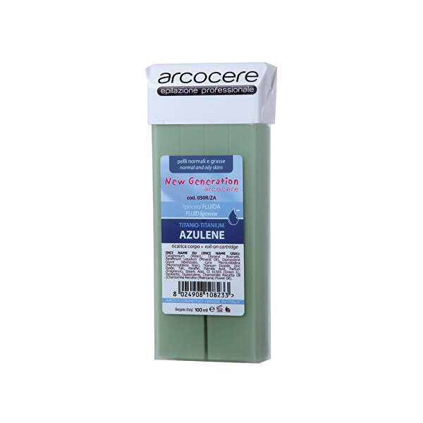 Arcocere Epilační vosk Professional Wax Azulene Zinc Titanium (Roll-On Cartidge) 100 ml