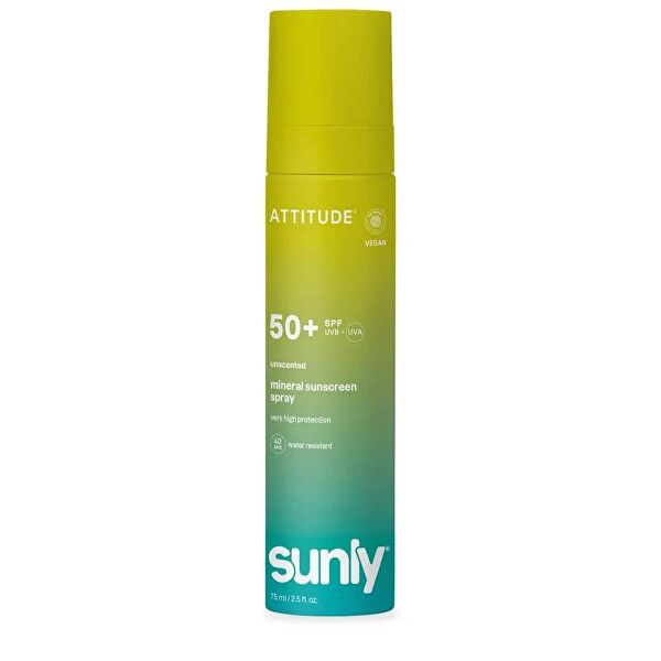 Attitude Attitude Minerálny opaľovací krém v spreji SPF 50 Sunly 75 ml
