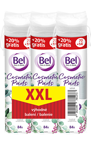 Bel Bel Súprava okrúhlych odličovacích tampónov Cosmetic 3 x 84 ks