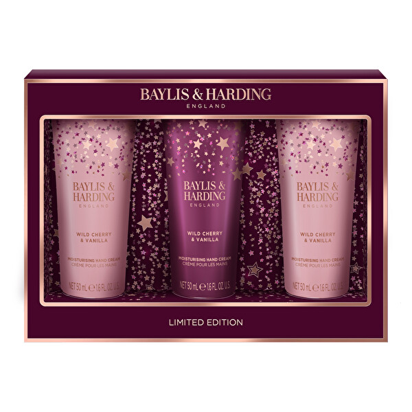 Baylis & Harding Baylis & Harding Darčeková sada krémov na ruky Wild Cherry & Vanilla 3 ks