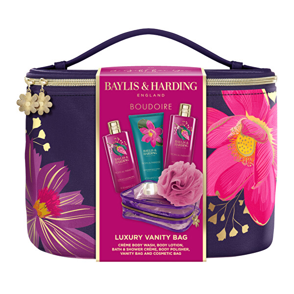 Baylis & Harding Baylis & Harding Darčeková sada v taštičke Boudoire Tropical Paradise 5 ks