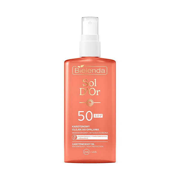 Bielenda Napozó testolaj SPF 50 Carotene Body Oil 150 ml