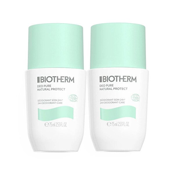Biotherm Biotherm Súprava guličkových dezodorantov Deo Pure Natural Protect 2 x 75 ml