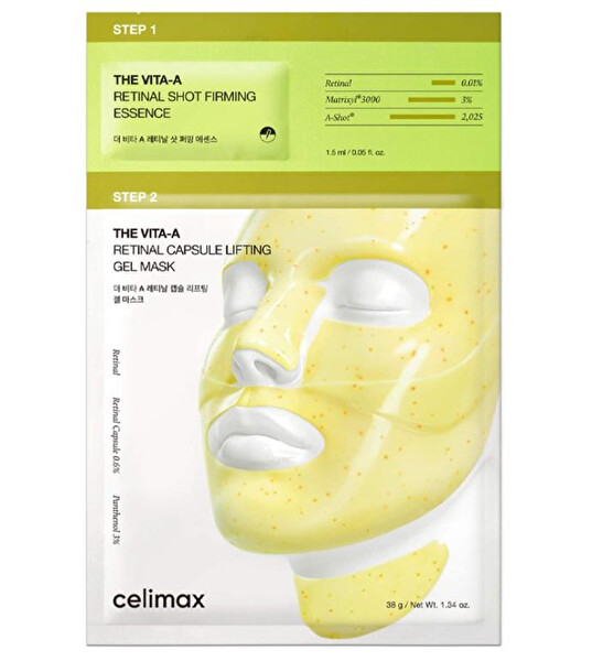 Celimax Celimax Dvojfázová hydrogélová maska The Vita-A Hydrogel Mask 4 x 38 g