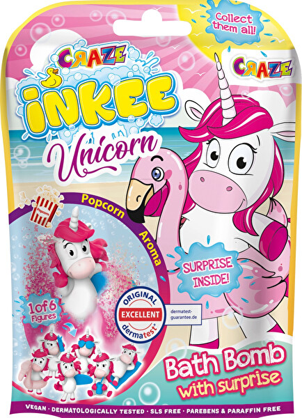 INKEE INKEE Šumivá bomba s prekvapením Unicorn Beach 1 ks