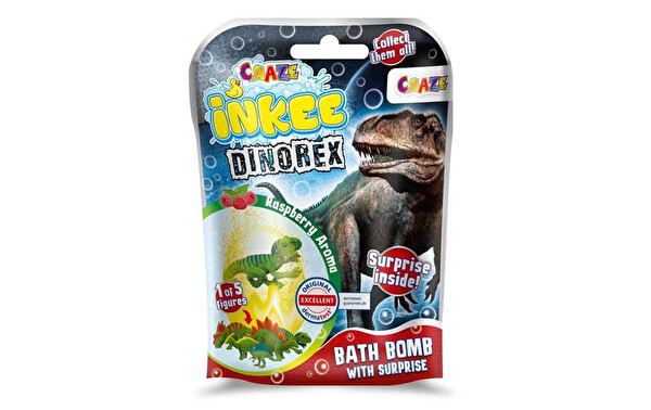 INKEE INKEE Šumivá bomba s prekvapením Dino 1 ks