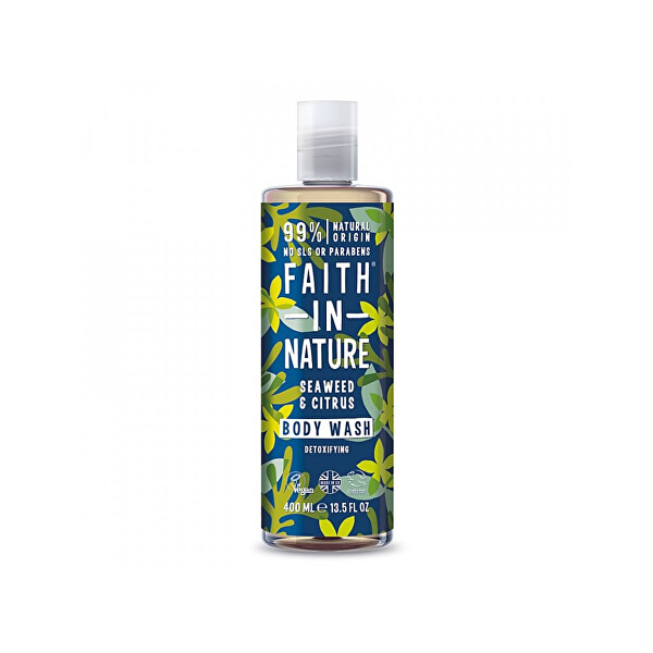 Faith in Nature Detoxikační přírodní sprchový gel Mořská řasa a citrus (Body Wash) 400 ml