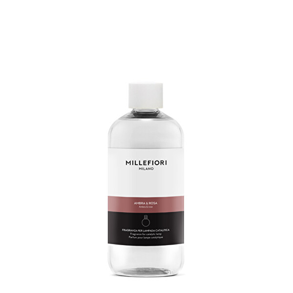 Millefiori Milano Millefiori Milano Náplň do katalytickej lampy Ambra & Rosa Lampe Recharge/Refill 500 ml