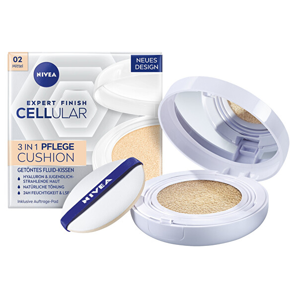 Nivea Nivea Cremă tonifiantă de îngrijire în burete 3 în 1 Hyaluron Cellular Filler 15 g 02 Medium