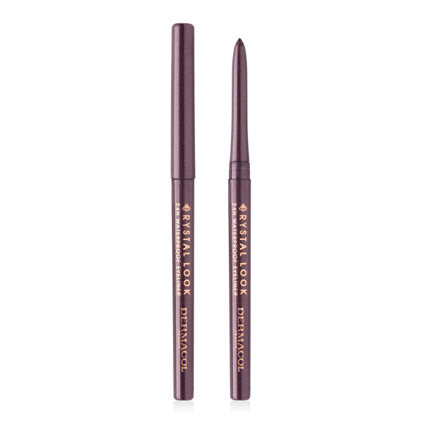 Dermacol Dermacol Automatická ceruzka na oči Crystal Look (24H Waterproof Eyeliner) 0,3 g 02 Violet