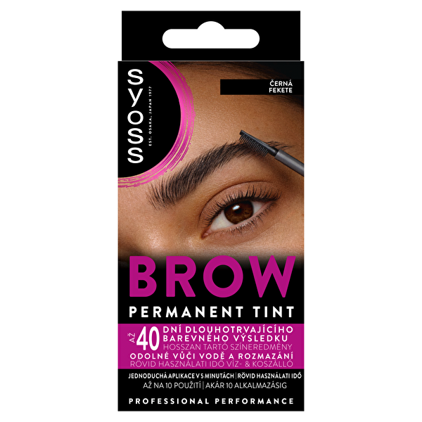 Syoss Syoss Farba na obočie Brow Tint 17 ml Black
