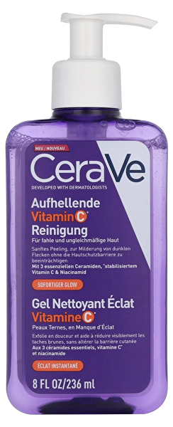 CeraVe CeraVe Rozjasňujúci čistiaci gél Brightening Vitamín C Cleanser 236 ml
