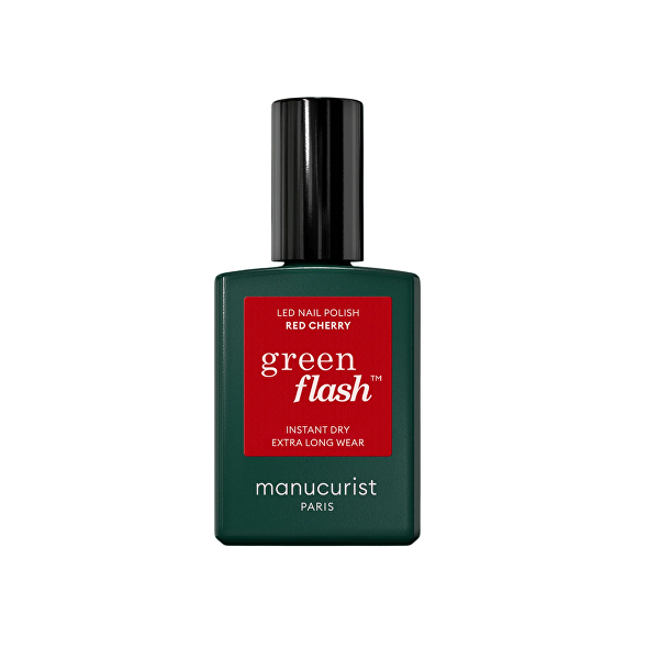 Manucurist Gélový lak na nechty Green Flash ™ LED Nail Polish 15 ml Red Cherry