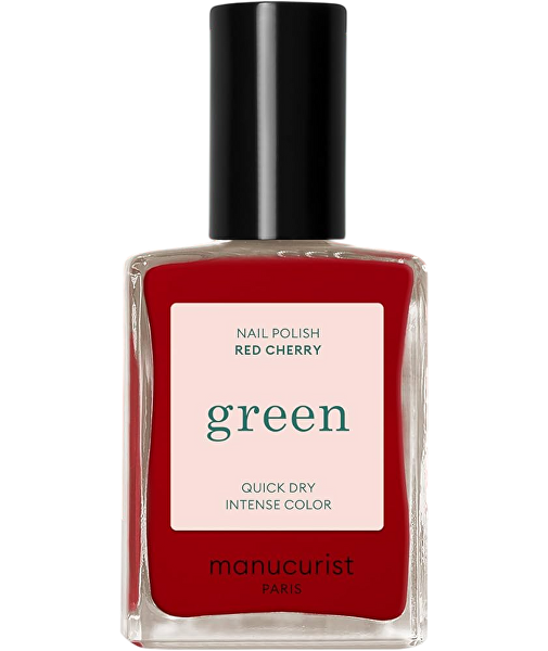 Manucurist Lak na nechty Green Natural Nail Colour 15 ml Red Cherry