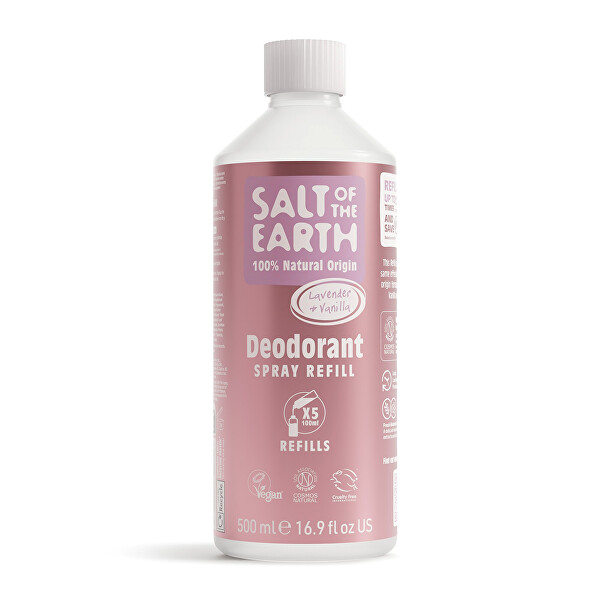 Salt Of The Earth Deodorant v spreji Lavender & Vanilla Deodorant Refill - náplň 500 ml