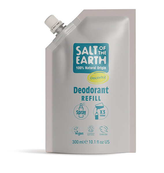 Salt Of The Earth Deodorant v spreji Unscented Deodorant Refill - náplň 300 ml