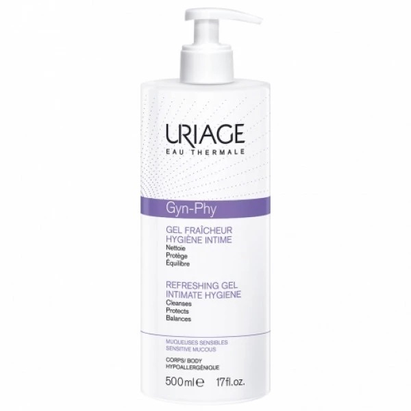 Uriage Uriage Osviežujúci umývací gél na intímnu hygienu Gyn Phy (Refreshing Gel Intimate Hygiene) 500 ml