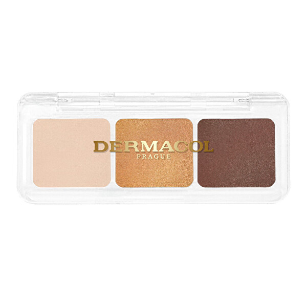Dermacol Paletă cu farduri de ochi Trio Palette 4,2 g 3 Golden Sands