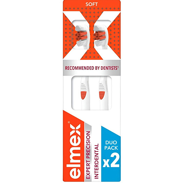 Elmex Zubná kefka Expert Precision Interdental Soft 2 ks