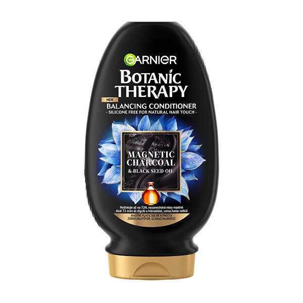 Garnier Garnier Hydratačný kondicionér pre mastné vlasy a suché končeky vlasov Botanic Therapy Magnetic Charcoal (Balancing Conditioner) 200 ml