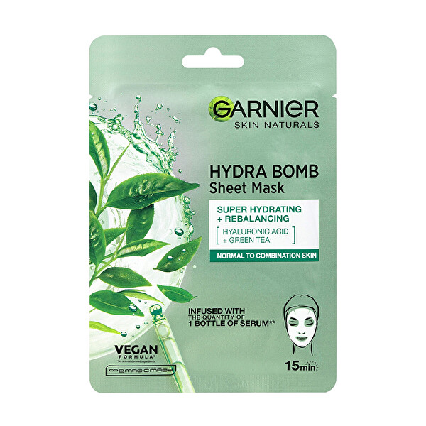 Garnier Garnier Superhydratačná čistiaca pleťová maska so zeleným čajom Moisture + Freshness (Tissue Super Hydrating & Purifying mask) 28 g