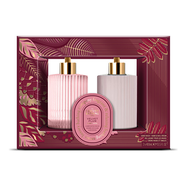 Grace Cole Grace Cole Darčeková sada starostlivosti o ruky Velvet Plum & Soft Suede 2 ks