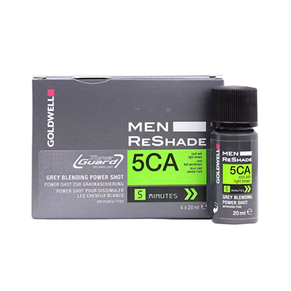 Goldwell Tónovacia pena na zakrytie šedín Men Reshade (5CA Cool Ash) 4 × 20 ml