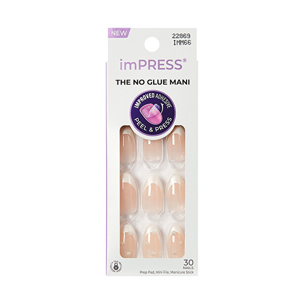 KISS KISS Samolepiace nechty imPRESS Nails - Chills 30 ks