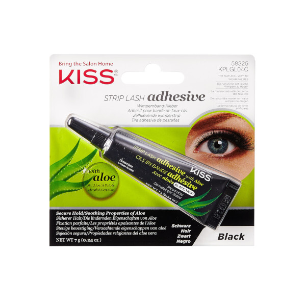KISS Lepidlo na řasy černé Strip Lash Adhesive with Aloe Black 7 g