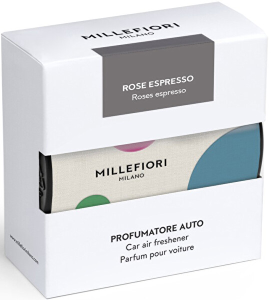 Millefiori Milano Millefiori Milano Vôňa do auta Textil Geometric Rose Espresso - farebná