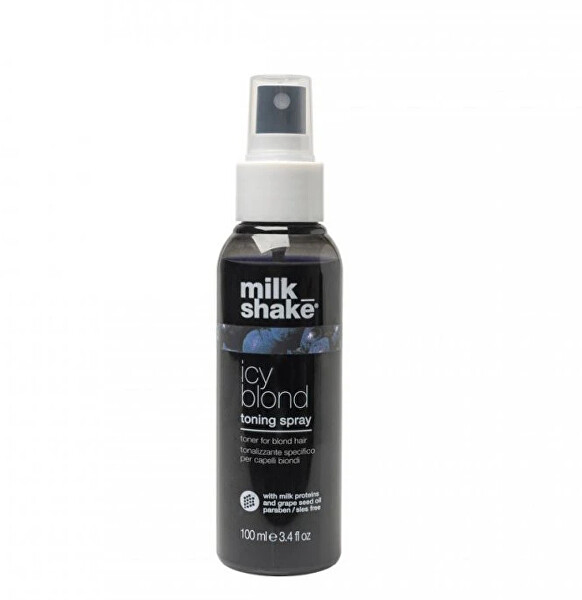 Milk Shake Sprej pre veľmi svetlé až platinovo blond vlasy Icy Blonde Toning Spray 100 ml