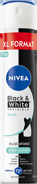 Nivea Nivea Antiperspirant spray Black and White InvisibleFresh(Anti-perspirant) 200 ml