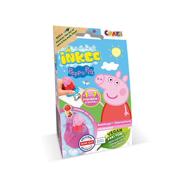 INKEE INKEE Kúpeľová bomba s prekvapením Peppa Pig 80 g