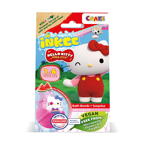 INKEE INKEE Kúpeľová bomba s prekvapením Hello Kitty 80 g
