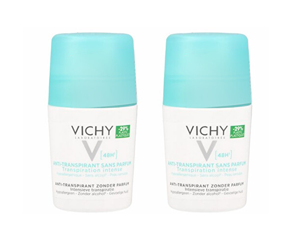 Vichy Vichy Súprava guličkových dezodorantov proti nadmernému poteniu 2 x 50 ml