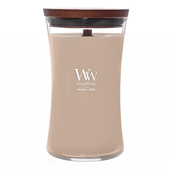 WoodWick Lumânare parfumată vază mare Patchouli Creme 609,5 g