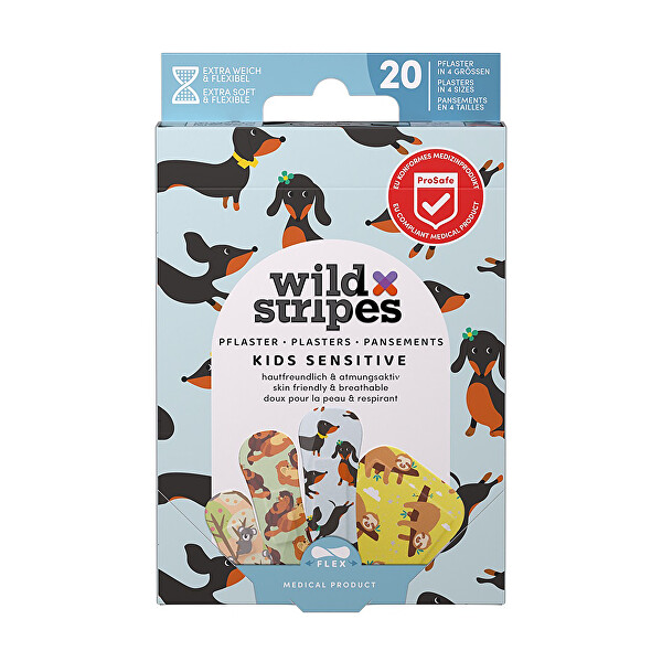 Wild Stripes Detské náplasti Kids Animal Fun 20 ks