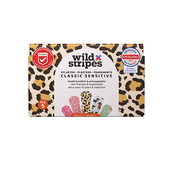 Wild Stripes Náplasti Classic Sensitive Plasters 5 ks