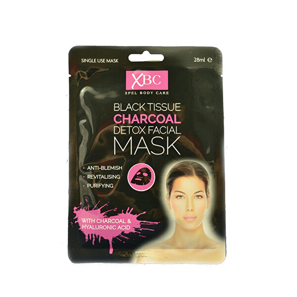 XPel Pleťová maska s aktivním uhlím Charcoal Detox 3D (Detox Facial Mask) 28 ml