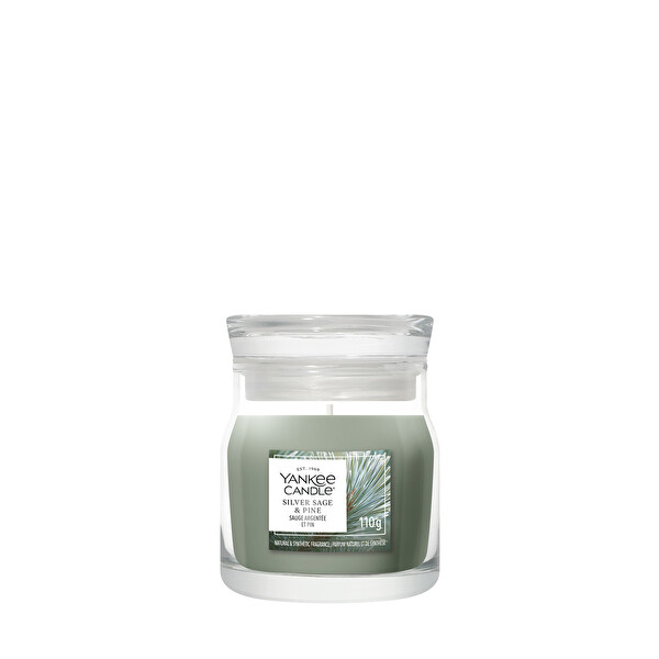 Yankee Candle Yankee Candle Aromatická sviečka Signature sklo malé Silver Sage & Pine 110 g