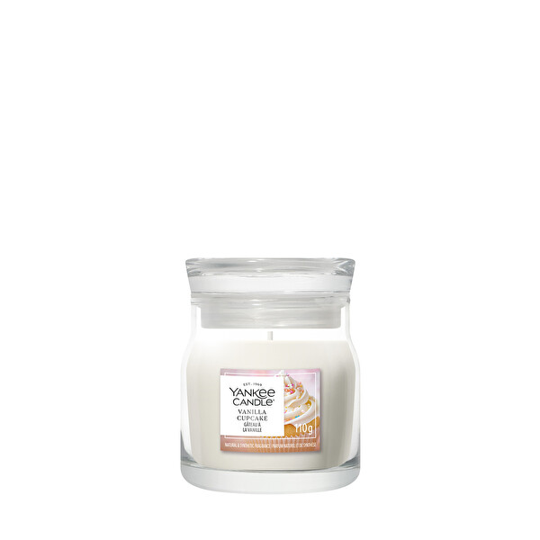 Yankee Candle Yankee Candle Aromatická sviečka Signature sklo malé Vanilla Cupcake 110 g