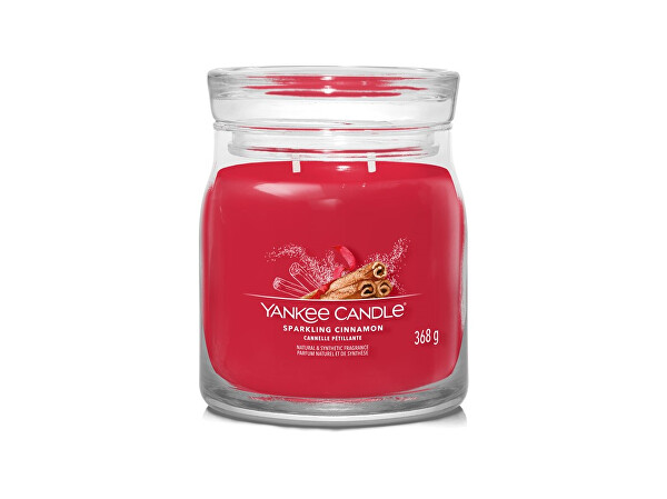 Yankee Candle Yankee Candle Aromatická sviečka Signature sklo stredná Sparkling Cinnamon 368 g